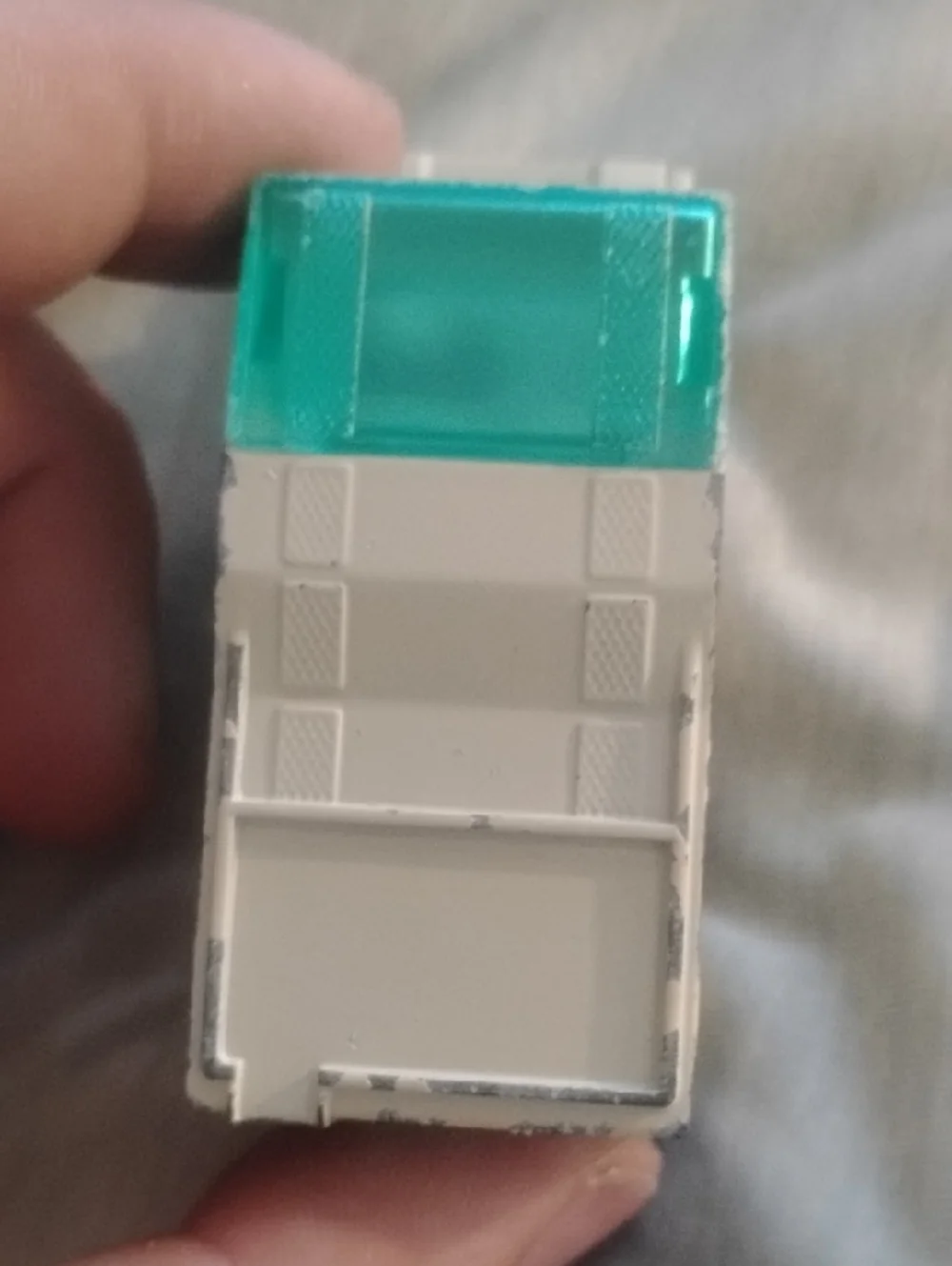 Cream Camper Van Toy with Translucent Blue Roof - Kids Vehicles